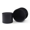 Round Coffee Table Set of 2, Nesting Coffee Tables for MDF with veneer .for living room,office,bedroom,Natural, 4Colors BLACK - Black - MDF