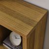 Open Wooden Open Shelf Bookcase, Freestanding Display Storage Cabinet with 7 Cube Storage Spaces, Floor Standing Bookshelf