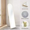 Floor Standing Mirror, Wall Mirror with Stand Aluminum Alloy Thin Frame,21''*64'' - Golden