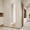 Floor Standing Mirror, Wall Mirror with Stand Aluminum Alloy Thin Frame,21''*64'',Gold-arched - as Pic