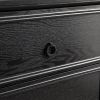 Modern Farmhouse 6-Drawer Chest of Drawers for Bedroom, Wooden Bedroom Drawer Dresser with 6 Storage Drawers,6 Drawer Dresser Chests- Black