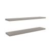 Floating Shelves 1.50" H, with 2 Shelf, Taupe - as Pic