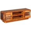 TV Stand Solid Wood Reclaimed 47.2"x11.8"x15.7" - Brown