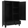 Wardrobe Industrial Black 35.4"x15.7"x55.1" Steel - Black