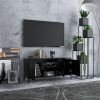 TV Stand with Metal Legs Black 40.7"x13.8"x19.7" - Black