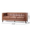 Mirod Comfy 3-seat Sofa with Tufted Back , Modern for Living Room - as Pic