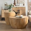 31.50"Vintage Style Bucket Shaped Coffee Table for Office, Dining Room and Living Room(Same SKU:W757P170149) - as Pic