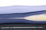 Outdoor Patio Chaise Lounge Chair,Lying in bed with PE Rattan and Steel Frame,PE Wickers,Pool Recliners- Black+Blue