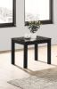 Contemporary Black Faux Marble Top 1x Coffee Table and 2x End Tables 3pc Coffee Table Set Living Room Furniture - as Pic