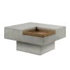 Kailano Weathered Gray Finish Coffee Table - as Pic