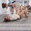LOOM & LUXE Collection 5X7 Blue/Ivory /Medallion Non-Shedding Living Room Bedroom Dining Home Office Stylish and Stain Resistant Area Rug - as Pic