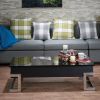 Calmam Black High Gloss & Chrome Finish Coffee Table w/ Lift Top - as Pic