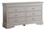 Glory Furniture Lorana G6500-D Dresser , Silver Champagne - as Pic