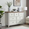 Modern 6 Drawers Dresser 6 Drawers Cabinet,Chest of Drawers Closet Organizers and Storage Clothes Storage Drawers Cabinet-BEIGE