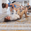 LOOM & LUXE Collection 8X10 Cream/Ivory /Medallion Non-Shedding Living Room Bedroom Dining Home Office Stylish and Stain Resistant Area Rug - as Pic
