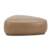 Pebble 44" Rounded Triangle Cocktail Ottoman, Tuscan Tan Brown Top Grain Leather - as Pic
