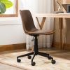 Cesena Faux Leather 360 Swivel Air Lift Office Chair, Antique Brown - as Pic