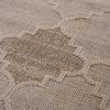 LOOM & LUXE Collection 5X7 Cream /Trellis Indoor/Outdoor Area Rug - as Pic