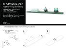 Greer Floating Shelf in Melamine x2,Taupe - as Pic