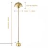 Golden Dome Floor Lamp, Minimalist Modern Floor Lights, for bedroom, living room, office - GOLD