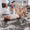 LOOM & LUXE Collection 2X3 Grey /Abstract Non-Shedding Living Room Bedroom Dining Home Office Stylish and Stain Resistant Area Rug - as Pic