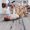 LOOM & LUXE Collection 2X3 Ivory/Blue /Striped Non-Shedding Living Room Bedroom Dining Home Office Stylish and Stain Resistant Area Rug - as Pic