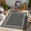 Sunshine GC_HAR2002 Anthracite 7 ft. 10 in. x 10 ft. 3 in. Indoor/Outdoor Area Rug - as Pic