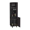 FM FURNITURE Leah Corner Bar cabinet with ample storage and wine rack. Wengue - as Pic