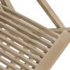 5 Piece Patio Dining Set Gray Solid Wood Teak - Gray