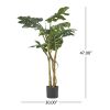 47 Inch Artificial Monstera Tree - Green - Iron+Plastic