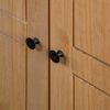 Wardrobe 31.5"x19.7"x67.5" Solid Pine Panama Range - Brown