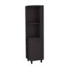 FM FURNITURE Leah Corner Bar cabinet with ample storage and wine rack. Wengue - as Pic