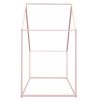 Twin Size Metal House Bed Kids Bed, Pink - as pic
