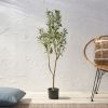 47 inch Artificial Olive Tree - Green - Iron+Plastic