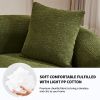 4 Seater Green Sofa with Chenille fabric, 30D ,60 Hardness full sponge,4 pillow for Living Room