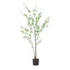 59 Inch Artificial Enkianthus Leaf Tree,Large Plants for Home Decor and Housewarming Gift - Green - POLYETHYLENE