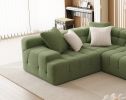 L-Shape Sectional Couch with Chaise,Modern Modular Sofa with Deep Seat, Upholstered Couches for Living Room Bedroom,No Assembly Required - as Pic