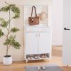 Entryway Bedroom Armoire,Shoe Cabinet,Wardrobe Armoire Closet, Drawers and Shelves, Handles, Hanging Rod, white - as picture