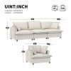 2 Piece Living Room Sofa Set with Throw Pillows,Chenille Sectional Couch Sets,Upholstered 3 Seater Sofa & Armchair