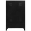 Wardrobe Industrial Black 35.4"x15.7"x55.1" Steel - Black
