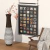 39-Inch Tall Standing Designer Floor Vase - Durable Artificial Rattan - Elegant Two-Tone Dark Brown Finish
