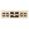 TV Stand White 51.2"x11.8"x14.2" Solid Wood Mango - White