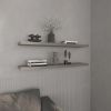 Floating Shelves 1.50" H, with 2 Shelf, Taupe - as Pic
