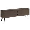 TV Stand Solid Wood Mango 55.1"x11.8"x17.7" - Grey