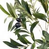 71 Inch Artificial Olive Tree, Artificial Tree Plants for Home Bedroom Living Room - Green - Iron+Plastic