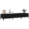 TV Stand Black 59.1"x13.6"x11.8" Engineered Wood - Black