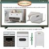 Storage Bench with Removable Basket and 2 Drawers,Fully Assembled Shoe Bench with Removable Cushion - White - Solid Wood