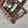 26 Bottles Freestanding wine rack,Wine Storage Rack, Freestanding Display Rack for Kitchen, Pantry, Cellar,walnut - as Pic