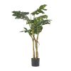 47 Inch Artificial Monstera Tree - Green - Iron+Plastic