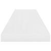 Floating Wall Shelf High Gloss White 35.4"x9.3"x1.5" MDF - White